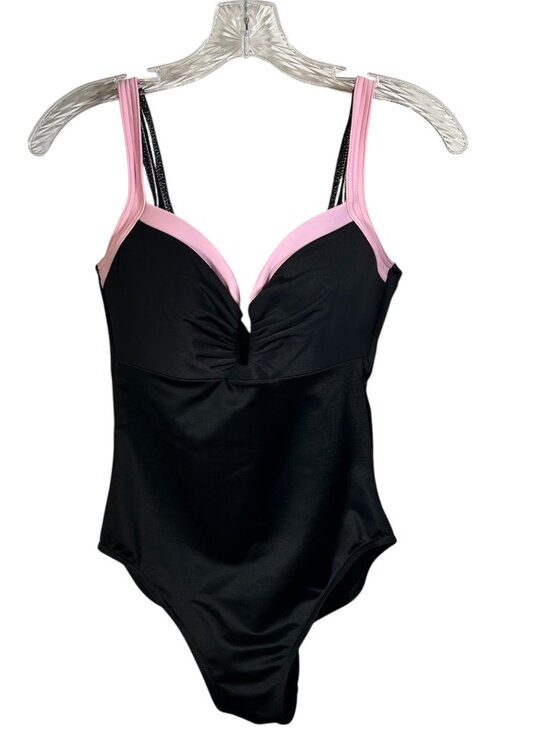 Miraclesuit Other - Miraclesuit One Piece Swimsuit Black With Pink Accents